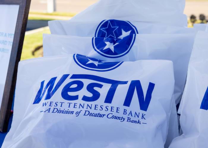 West Tennessee Bank gift bags