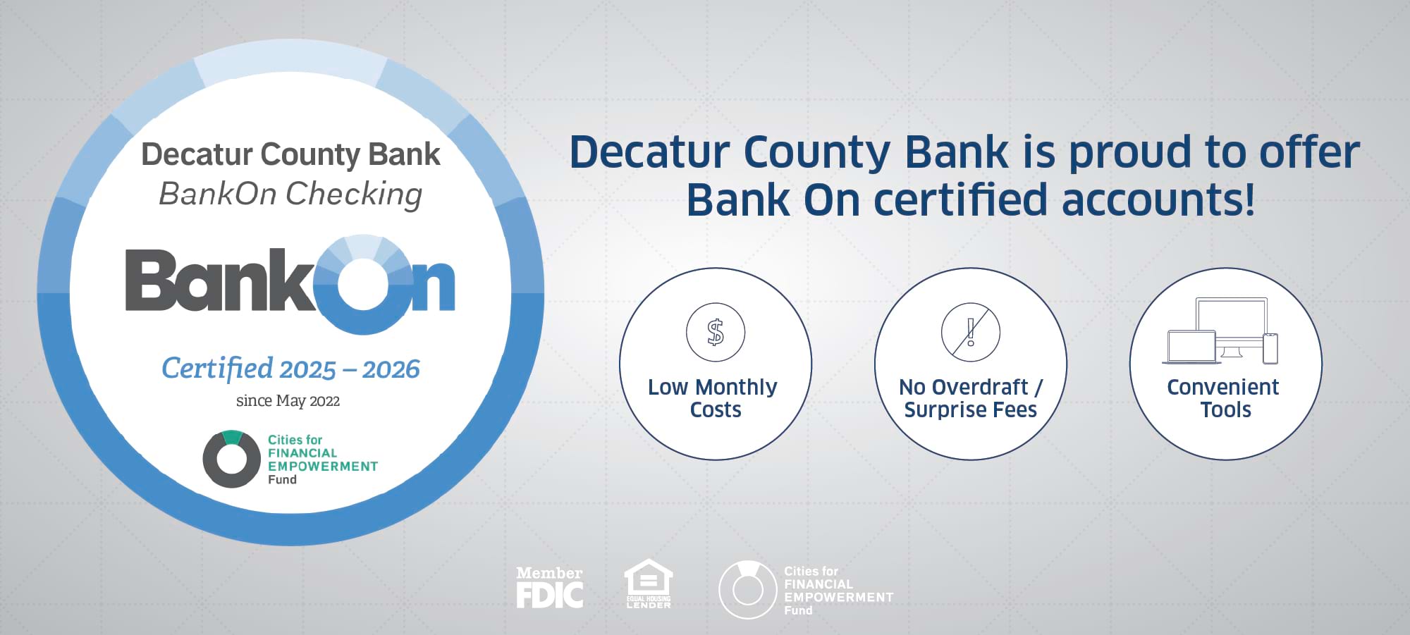 BankOn Logo and certified accounts